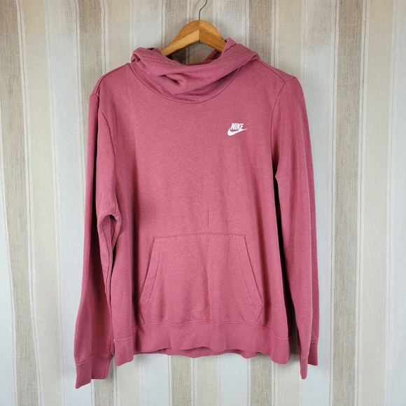 Nike Tops - Nike Cozy Pullover Hoodie Sweatshirt Pink Size Extra Large